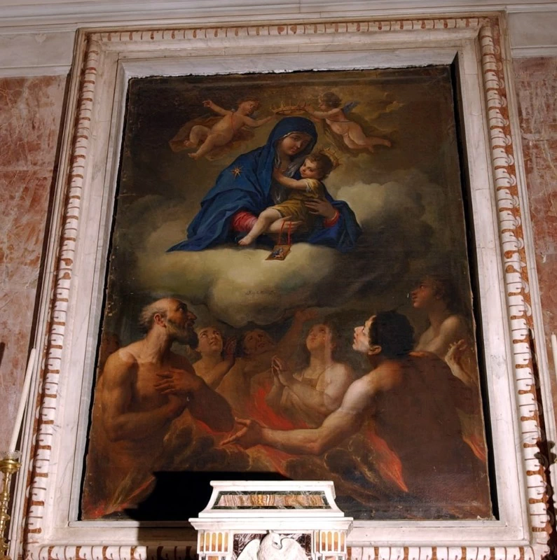 Madonna del Carmelo intercede per le anime del purgatorio - Capri